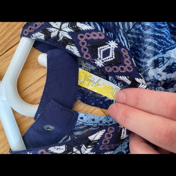 Free People Embroidered Elephant Halter Tank - Picture 5 of 7